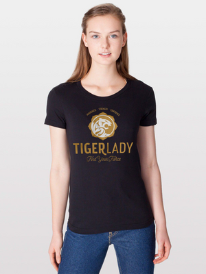 Women's Black Tigerlady T-shirt
