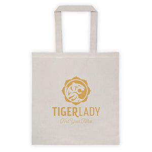 TigerLady Cotton Canvas Natural Tote bag